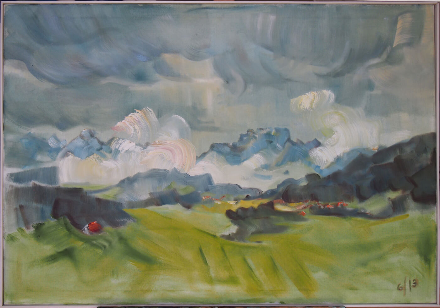 Landschaftsmalerei, en plein air, Freilichtmalerei, Allgäu, Öl auf Leinwand, Tanja Leodolter, Künstlerin