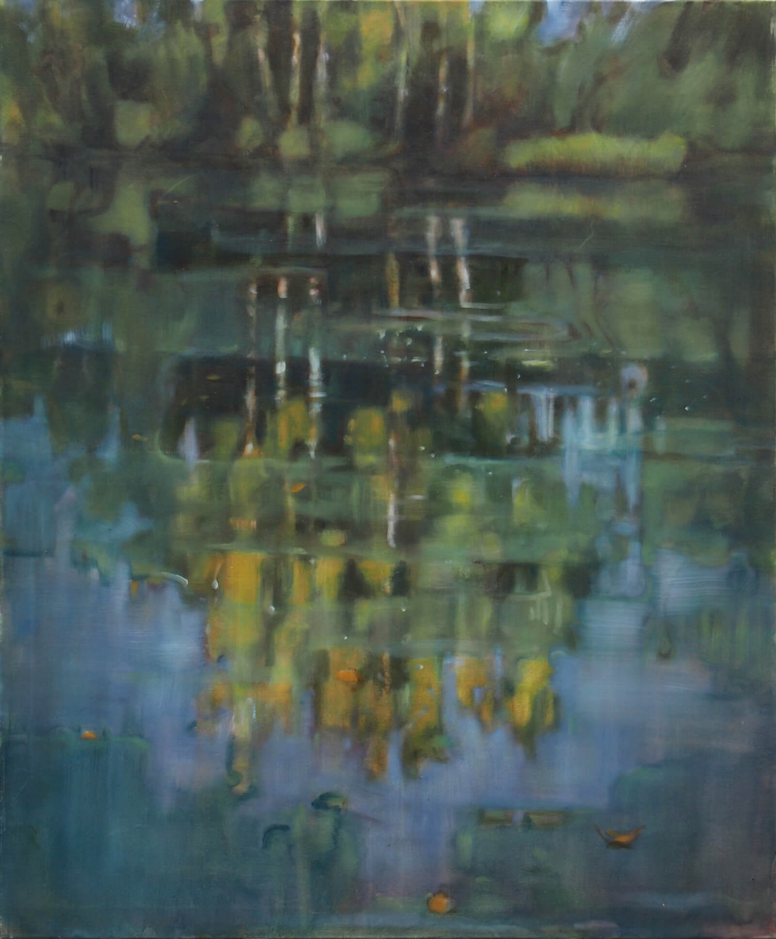 Landschaftsmalerei, en plein air, Freilichtmalerei, Wasser, Öl auf Leinwand, Tanja Leodolter, Künstlerin
